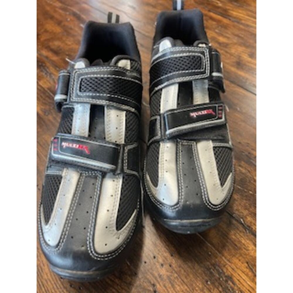 Louis Garneau Cycling Shoes Size 46 Men’s Road Bike SPD Clip Black Velcro LG